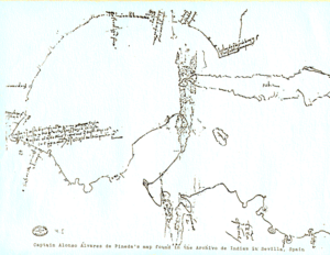 Alonso Alvarez de Pineda Map of Gulf Coast