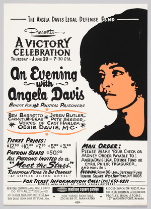 An Evening with Angela Davis flyer
