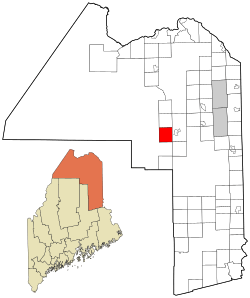 Location of Garfield Plantation, Maine