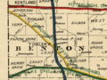 Benton County Railroad Map, circa 1896