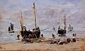 Berck Fishemen at Low Tide Eugène Louis Boudin