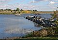 Branched Oak Lake marina breakwall 1