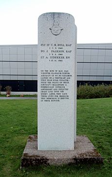 British fighter pilot memorial in Bodø, Norway