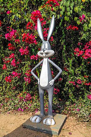Bugs Bunny statue in Butterfly Park Bangladesh (01)