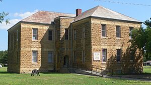 Burr Oak library and museum from NW 1