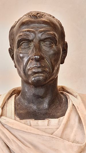Bust of Julius Caesar-Uffizi Gallery