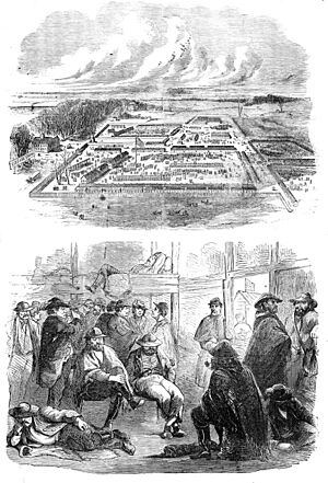 Camp Douglas (Chicago), Harper's Weekly April 5, 1862