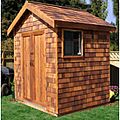 Cedar storage shed wood