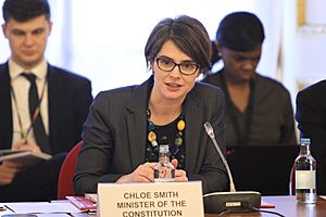 Chloe Smith at the Overseas Territories Joint Ministerial Council 2018 (45277864955)
