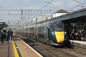 Didcot - GWR 800017+800016 arriving from Swansea