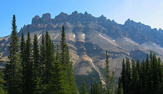 Dolomite Peak in Banff National Park