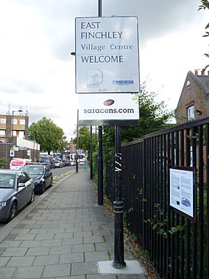East Finchley sign, East End Road