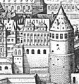Englischer Bau Heidelberg 1620 von Merian