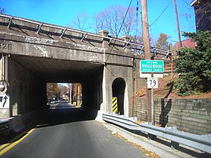 Entering Ridgewood, New Jersey along Ackerman Avenue