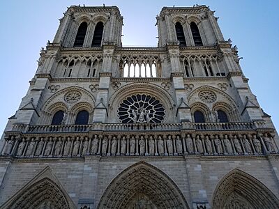 Facade of Notre-Dame de Paris - 2018-06-23