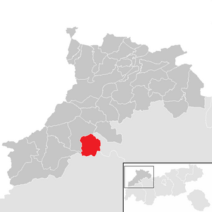 Location within Reutte district