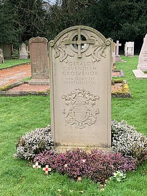 Grave of Gerald Grosvenor, 6th Duke of Westminster