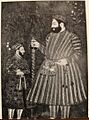 Guru Hargobind with his grandson, the young Guru Har Rai