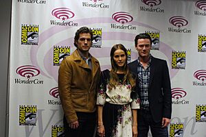 Henry Cavill, Isabel Lucas, Luke Evans (5595659015)