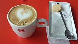 ILLY COFFEE LATTE IN VVTS AIRPORT