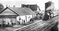 Innisfail, Alberta railway station in the 1890s