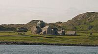 Iona Abbey from water