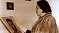 Laila Murad watching President Muhammed Naguib Photo