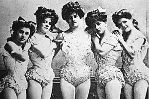 Leamy Ladies circus attraction inc Lillian Leitzel at left