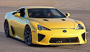 Lexus LFA Yellow Las Vegas Speedway