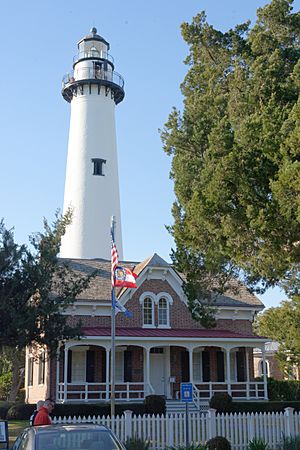 Lighthouse and museum, St. Simons, GA, USA