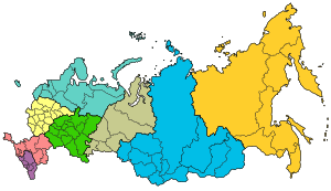Map of Russian districts, 2016-07-28