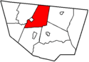 Map of Sullivan County Pennsylvania Highlighting Forks Township.png