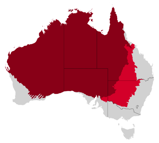 Map of the Australian Outback