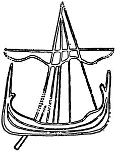 Maughold stone, Hedin cross, ship