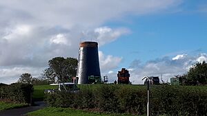 Muston Windmill rebuild Filey (geograph 6351667)