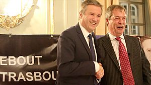 Nicolas Dupont Aignan et Nigel Farage