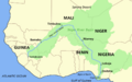 Niger river map