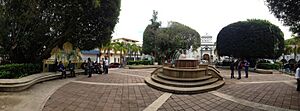 Panorama of Central Plaza of Guaynabo, Puerto Rico
