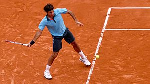 Roger Federer at the 2009 French Open 6
