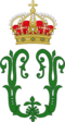 Royal Monogram of King Umberto I of Italy.svg