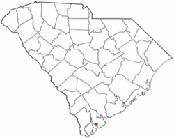 Location of Parris Island, South Carolina