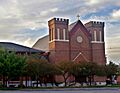 Saint Patrick Church (Columbus, Ohio) - exterior at dawn