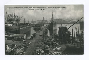 Section of the Staten Island Ship Building Company's Plant, Mariners(sic) Harbor, Staten Island, N.Y (NYPL b15279351-105044)f