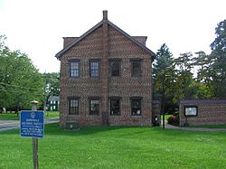 Old schoolhouse within the Smithville Historic District in Eastampton Township