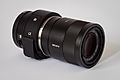 Sony Alpha ILCE-QX1 APS-C-frame camera with lens