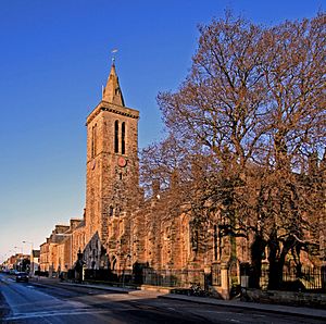 St Salvators chapel and north street -St Andrews.jpg