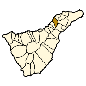 Location in Tenerife