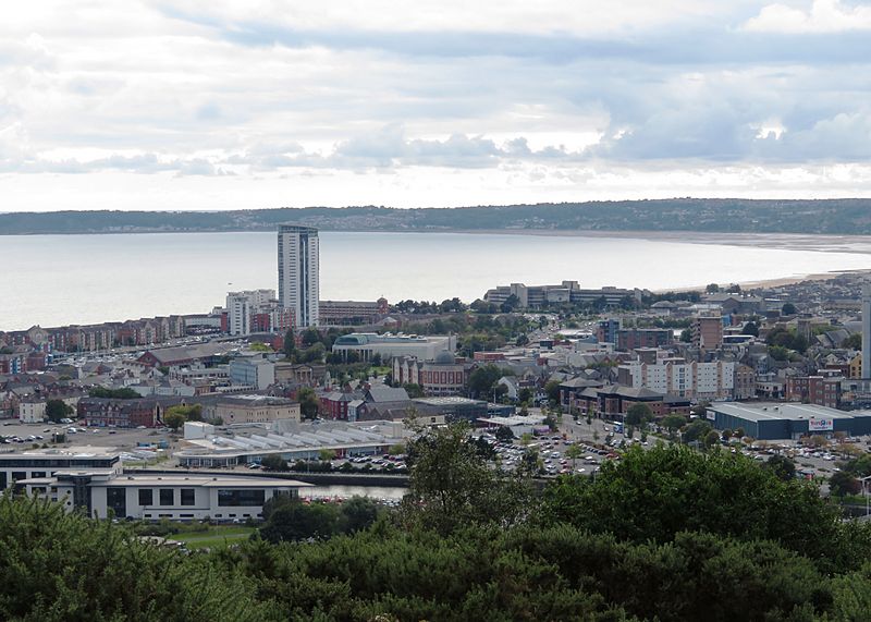 The Tower, Swansea from Kilvey