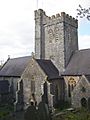 The tower of Laugharne Church - geograph.org.uk - 596535