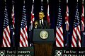 US President Barack Obama speaks at UQ
